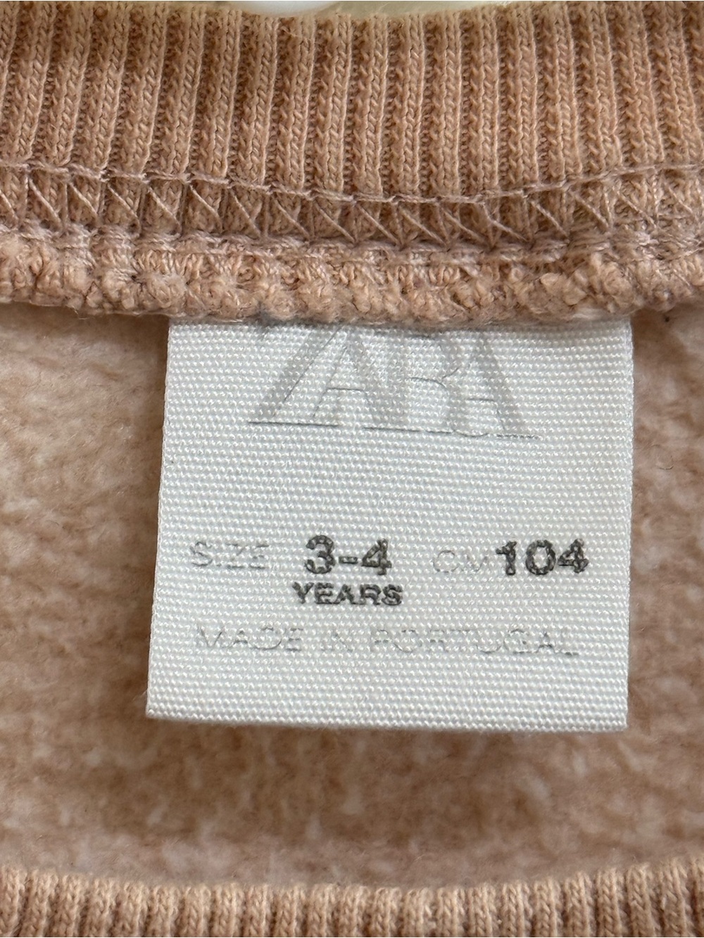 Zara Pink Bear Ski Graphic Kids Sweatshirt - Picture 3 of 3